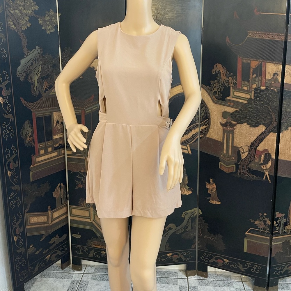 Tan romper, size M